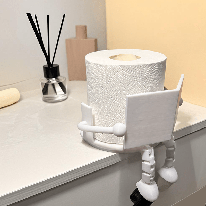1pc\u002F2pcs Toilet Paper Holder, 3D Printed Unique Toilet Paper Holder, Bathroom Decoration, Adds Fun to Your Bathroom, Home Decoration, Suitable for Office Bathroom, Family Bathroom Or Basically Any Washroom, Great Gift