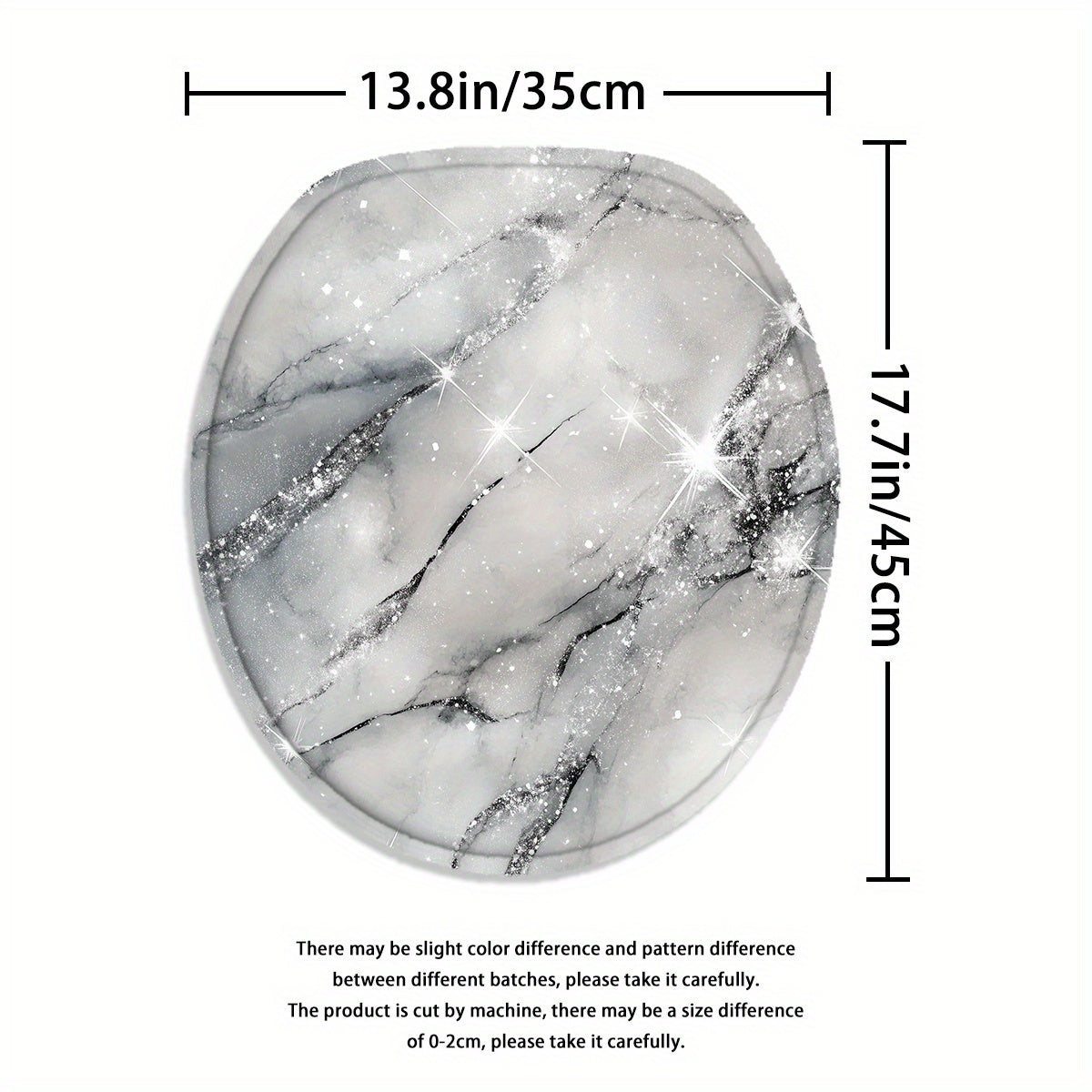 Set of 4pcs Featuring a Starry Stone Design for a Shower Curtain, Designed to Be for Bathtub Separation, Includes a Bathroom Partition Curtain with 12 Hooks, a Non-Slip, a U-Shaped for The Toilet, a Cover for The Toilet Lid