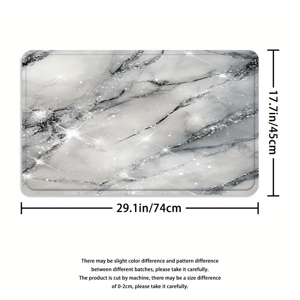 Set of 4pcs Featuring a Starry Stone Design for a Shower Curtain, Designed to Be for Bathtub Separation, Includes a Bathroom Partition Curtain with 12 Hooks, a Non-Slip, a U-Shaped for The Toilet, a Cover for The Toilet Lid